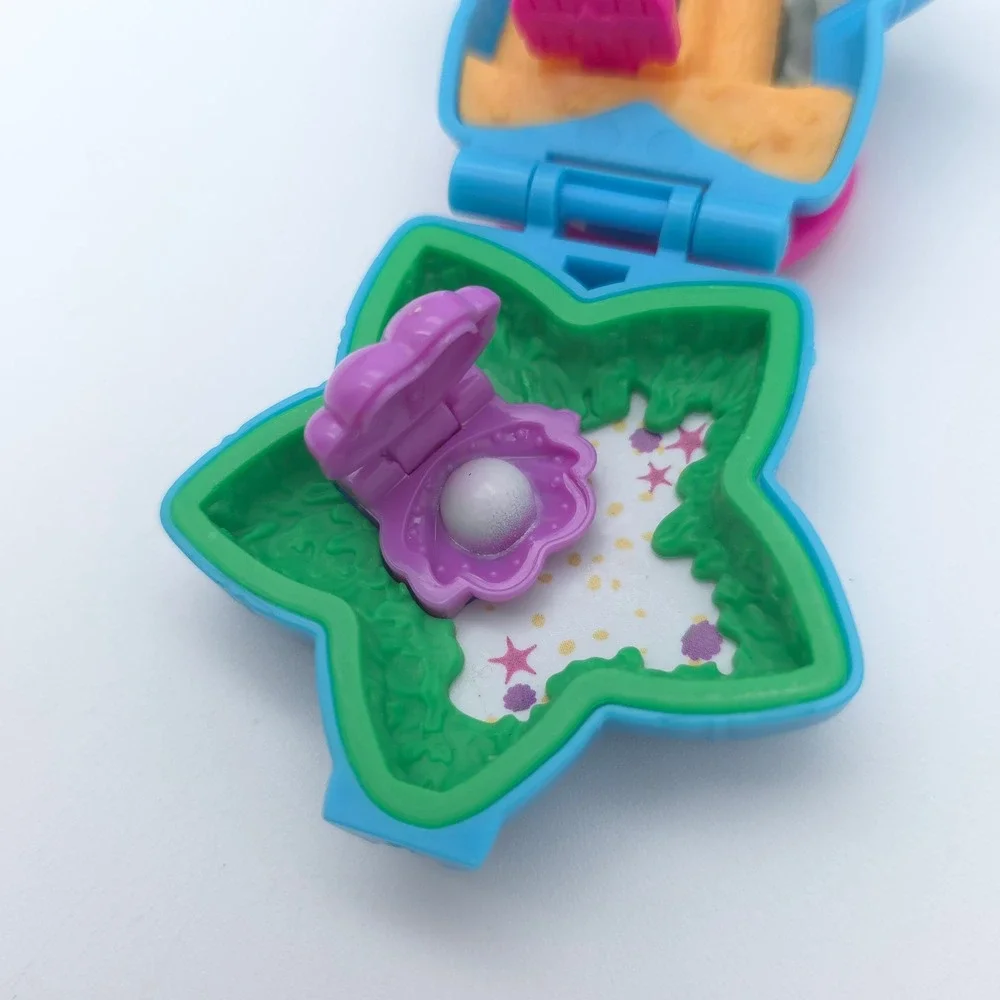 Polly Pocket Tiny Pocket Star Mermaid Mini Toy Mattel Blue Nostalgia 1990s Style